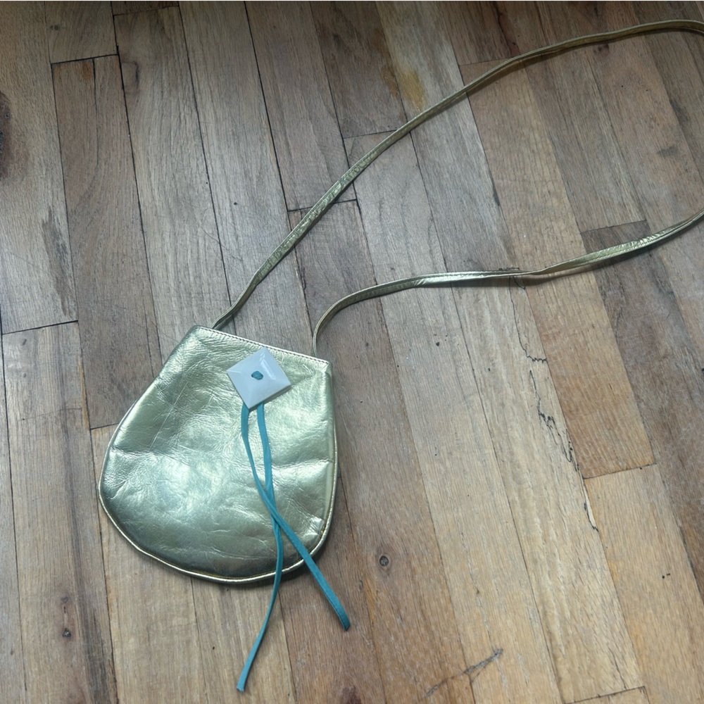 Gold Metallic Crossbody Bag
